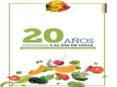 Programa 5 al día en chile promoviendo frutas y verduras.